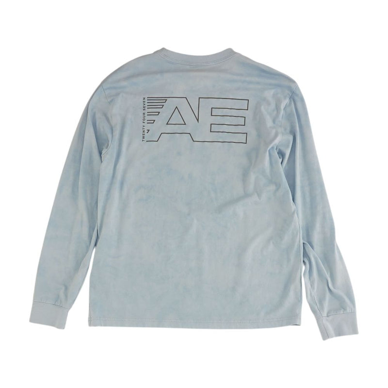 Blue Tie Dye Crewneck T-Shirt