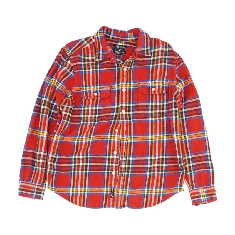 Red Plaid Flannel Button Down