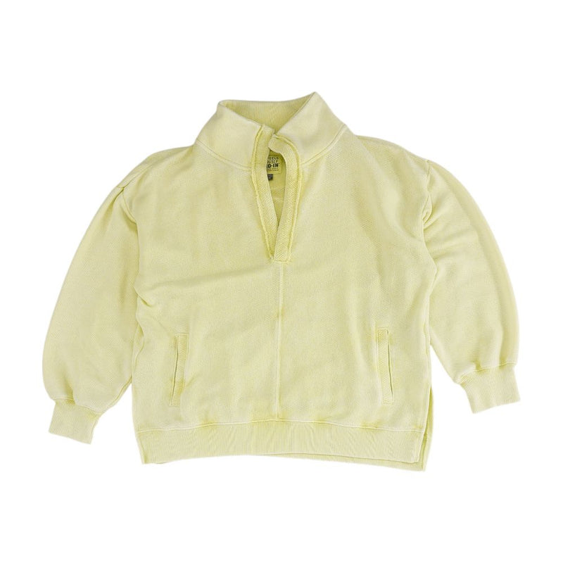 Neon Yellow Solid Pullover