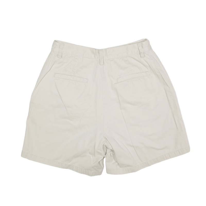 EDDIE BAUER Chino Shorts Cream Regular Womens S W28