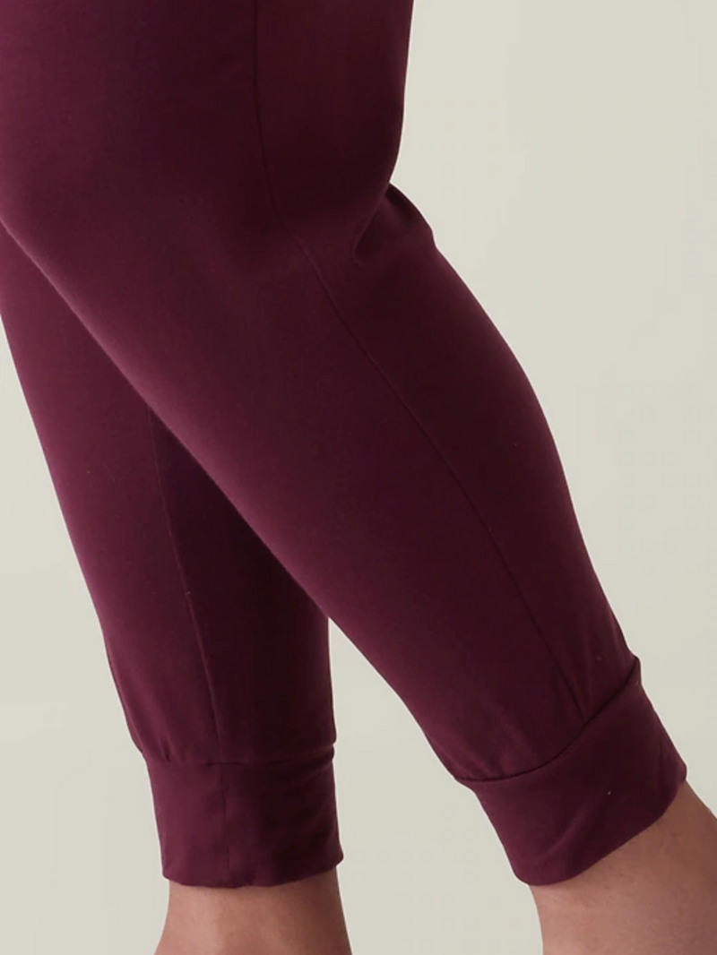 Athleta Deep Burgundy Nighttime Bliss Sleep Jogger