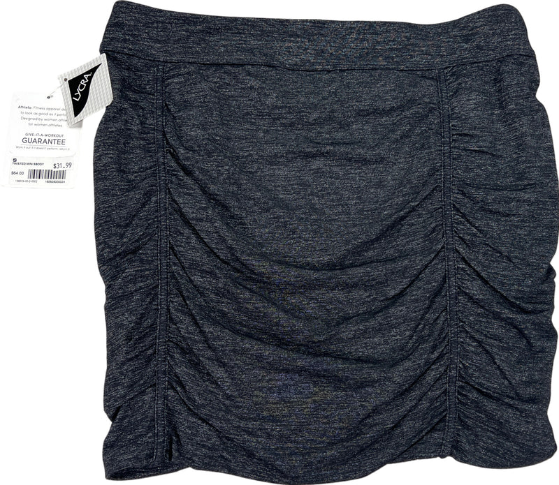 NEW Athleta Women’s Gray Stretch Twisted Mini Body Skirt - S