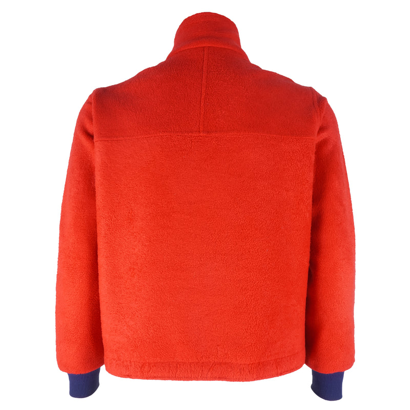 LL Bean - Red Fleece Sweatshirt 1990s Medium