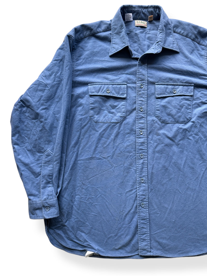 Vintage Blue LL Bean Chamois Cloth Shirt SZ XXL Tall