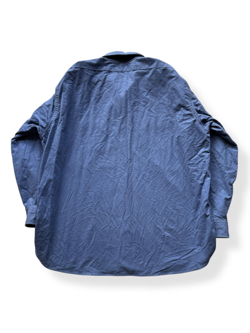 Vintage Blue LL Bean Chamois Cloth Shirt SZ XXL Tall