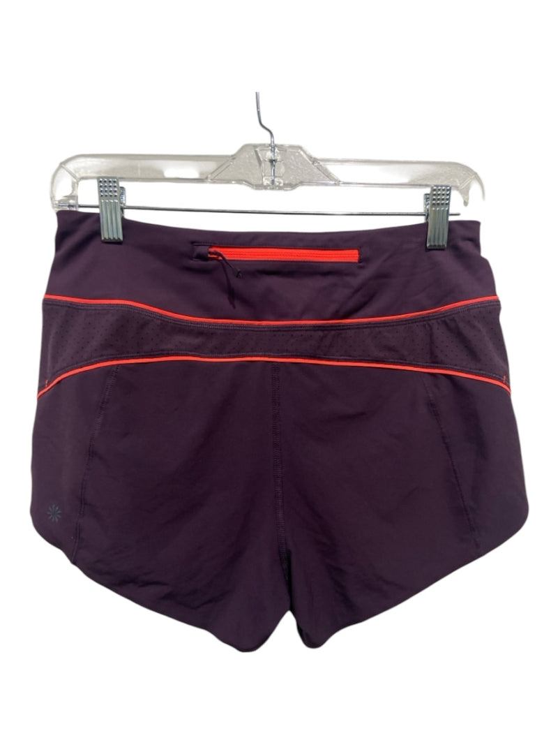 Athleta Size XS Purple Polyester Elastic Waist Athletic Shorts