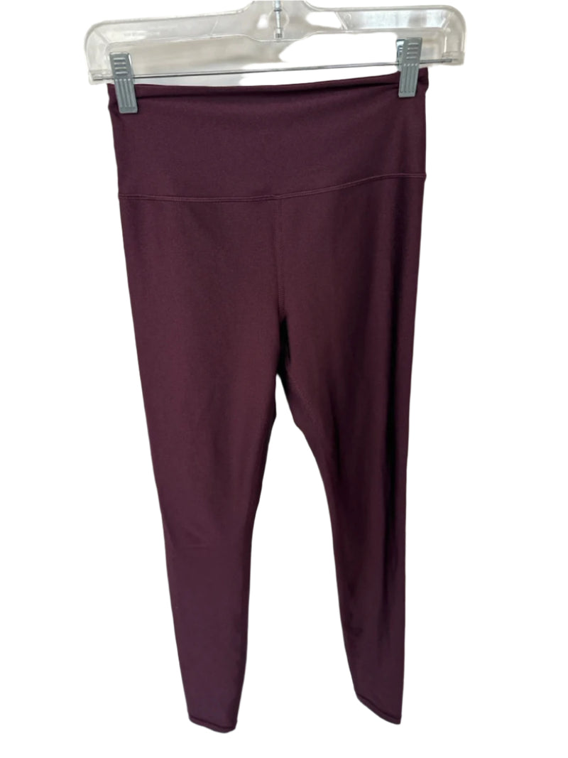 Athleta Size XS Maroon Polyester Blend Athletic Leggings
