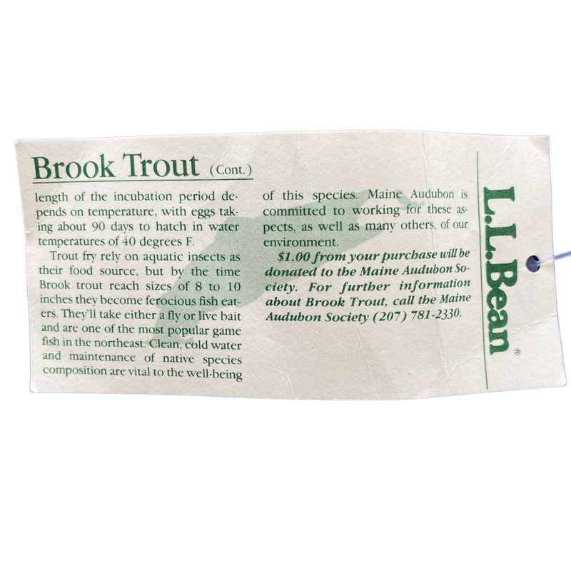 80s LL Bean Brook trout tee small