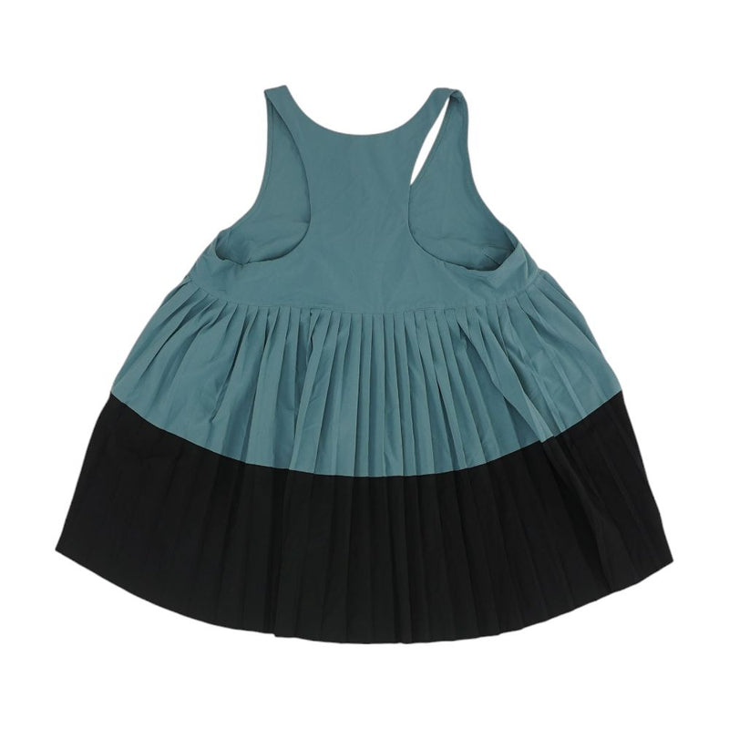 Green Color Block Knit Top