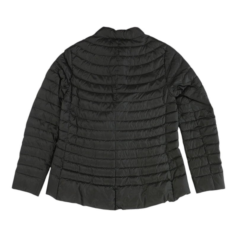 Green Solid Puffer Jacket