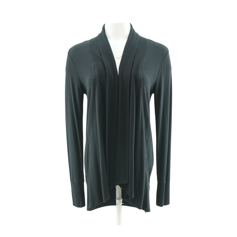 Black Solid Cardigan Sweater