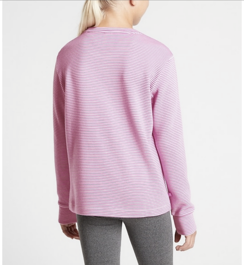 Athleta Girl Crunch Time Freesia Purple Crewneck Sweatshirt