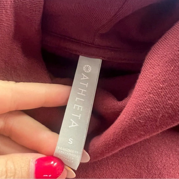 Athleta Forever Fleece Mockneck Sweatshirt