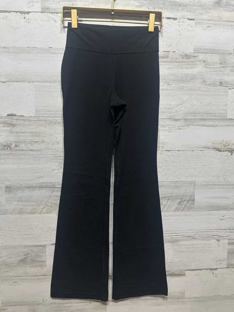 Girls Size 8-10 Medium Athleta Girl Black High Rise Chit Chat Flared Leggings - Good Used Condition