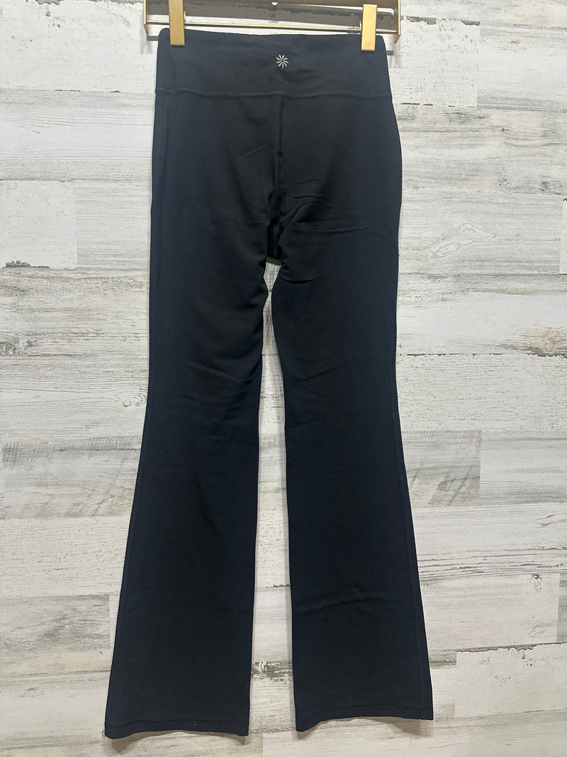 Girls Size 8-10 Medium Athleta Girl Black High Rise Chit Chat Flared Leggings - Good Used Condition