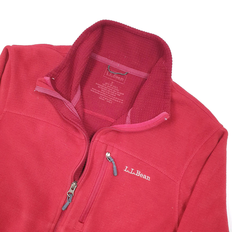 LL Bean Spellout Full Zip Fleece S