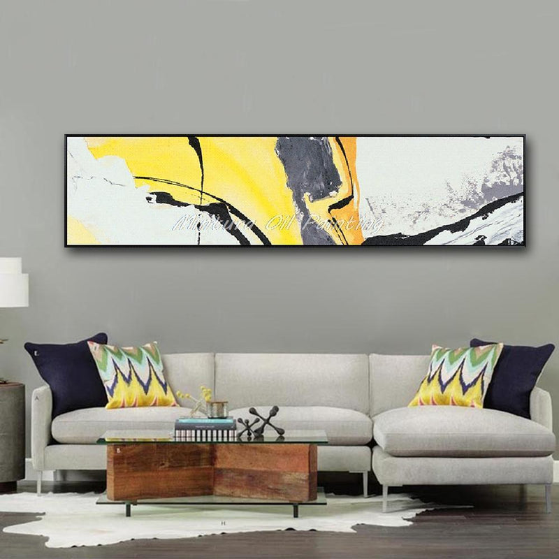 Hand Painted Abstract Oil Painting On Canvas Wall Art Pictures (hand painted)