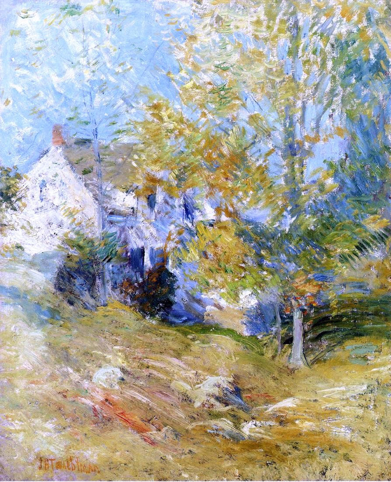 The Artist's House Through the Trees by John Twachtman - Hand Painted Oil Painting