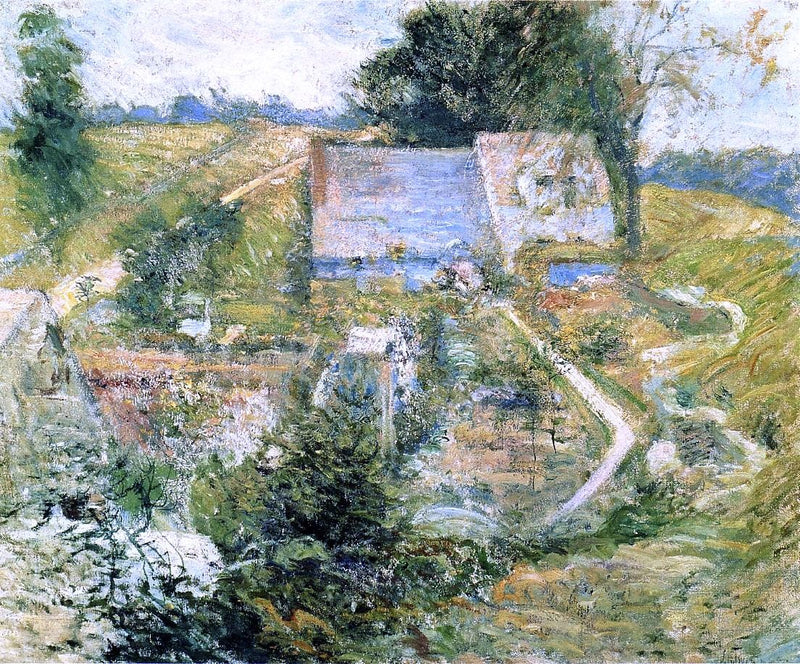 From the Upper Terrace by John Twachtman - Hand Painted Oil Painting
