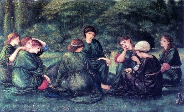 Green Summer by Sir Edward Burne-Jones - Hand Painted Oil Painting