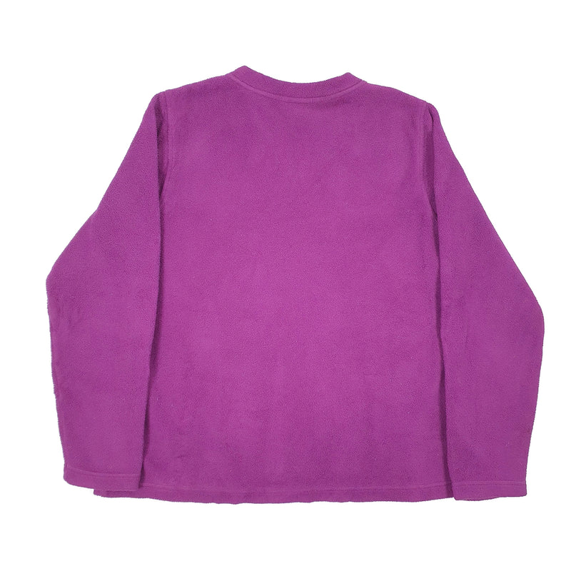 LL Bean Womens V Neck Fleece M