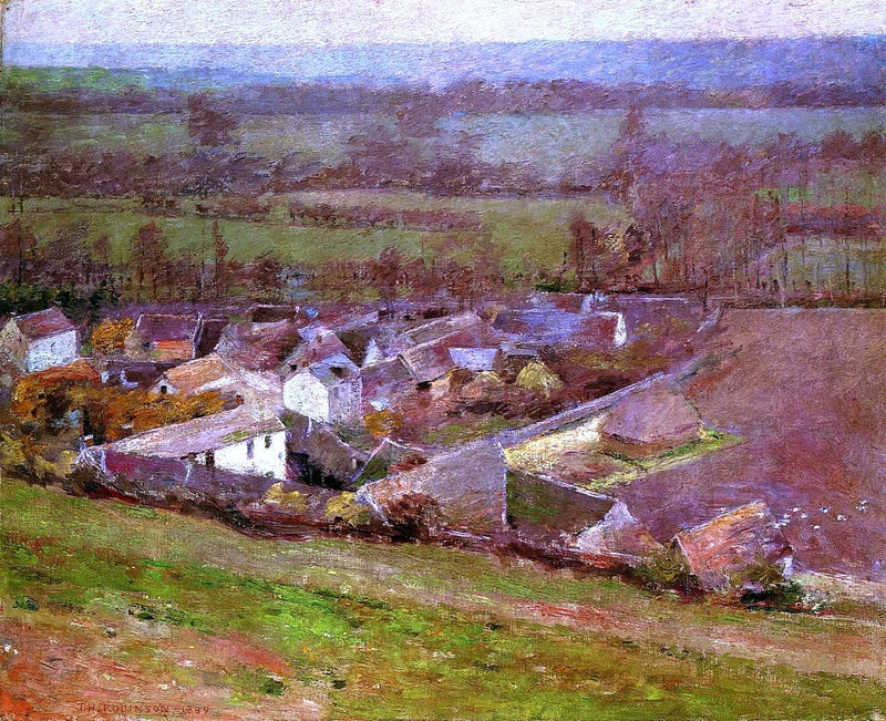 Bird's Eye View: Giverny by Theodore Robinson - Hand Painted Oil Painting