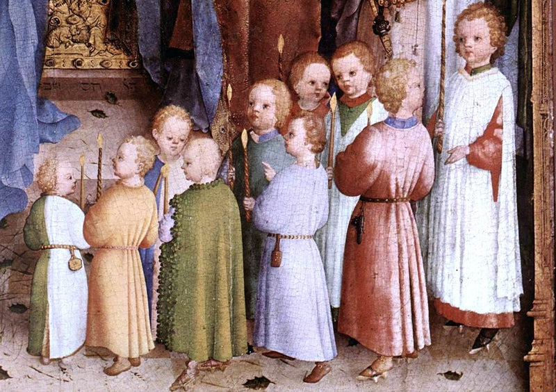 Presentation of Christ in the Temple (detail) by Stefan Lochner - Hand Painted Oil Painting