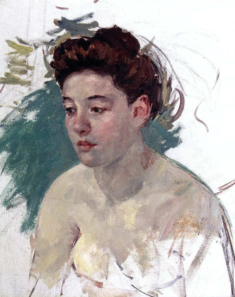 Sketch of Antoinette (no.1) by Mary Cassatt - Hand Painted Oil Painting