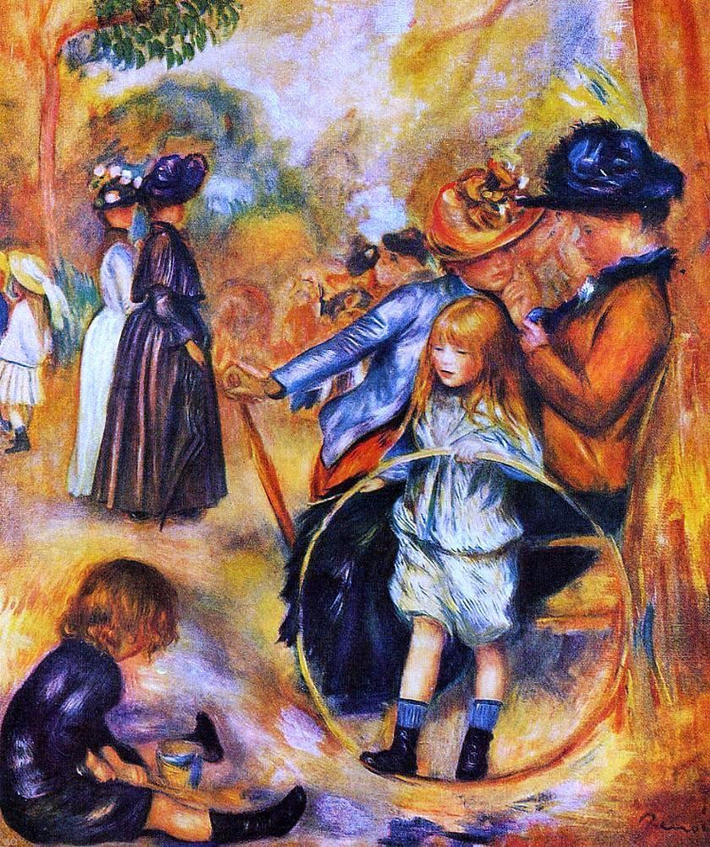 At the Luxembourg Gardens by Pierre Auguste Renoir - Hand Painted Oil Painting