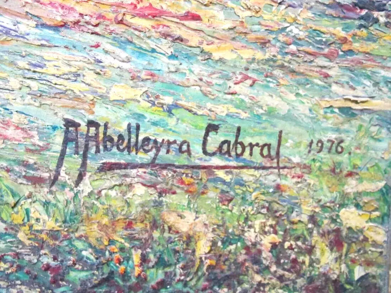 Painting, Oil On Canvas, Antonio Abelleyra Cabral (1911-1992) Argentinian, Large!