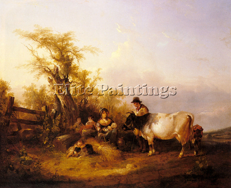 WILLIAM SHAYER SNR THE ROAD TO MARKET ARTIST PAINTING REPRODUCTION HANDMADE OIL