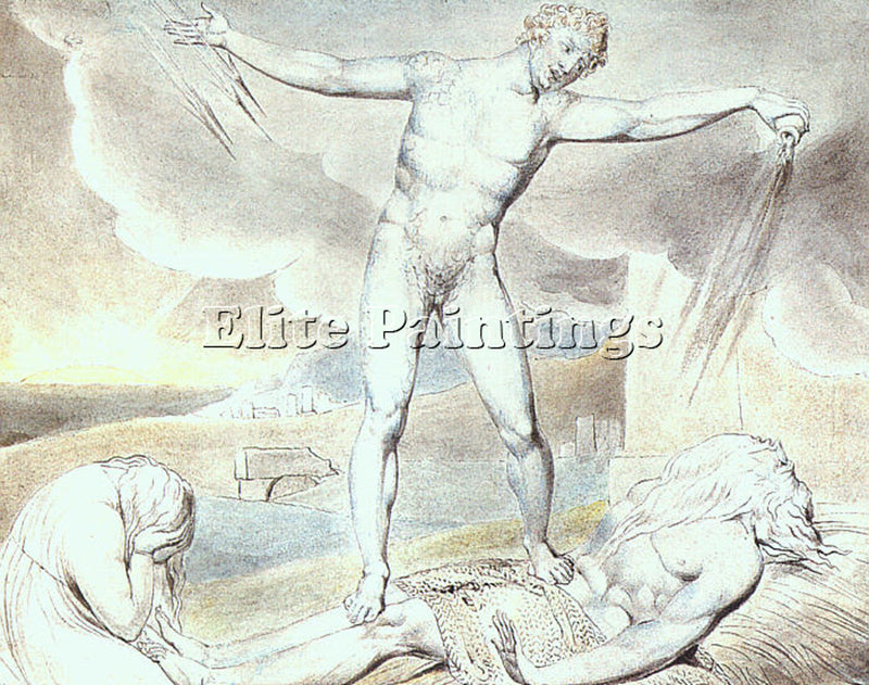 WILLIAM BLAKE BLAK20 ARTIST PAINTING REPRODUCTION HANDMADE OIL CANVAS REPRO WALL