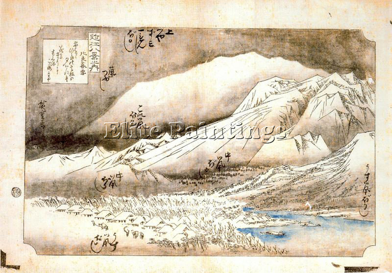 HIROSHIGE ANDO ANDO67 ARTIST PAINTING REPRODUCTION HANDMADE OIL CANVAS REPRO ART