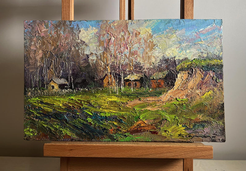 Oil painting The fragrant nature of spring Boris Serdyuk