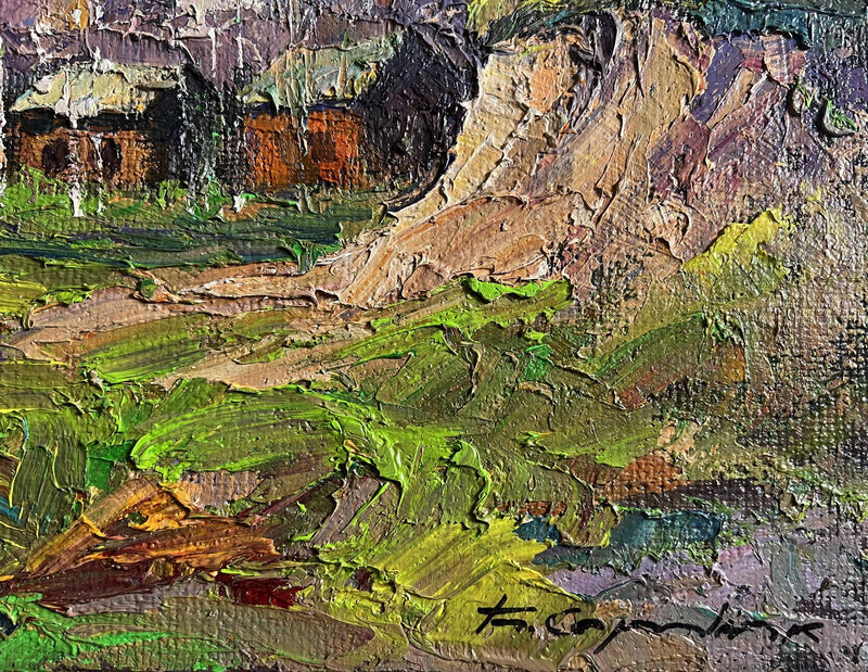 Oil painting The fragrant nature of spring Boris Serdyuk