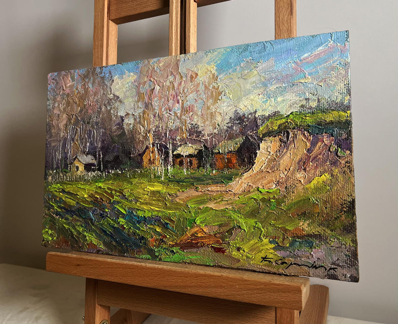Oil painting The fragrant nature of spring Boris Serdyuk