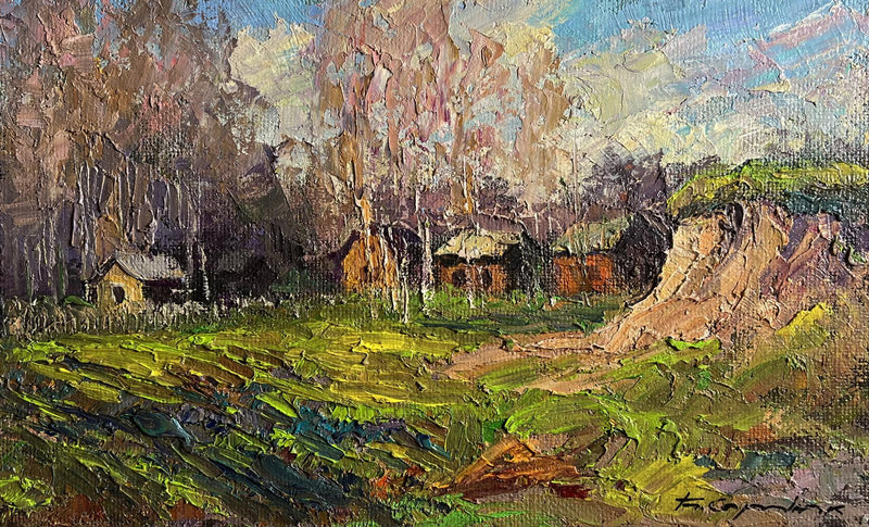 Oil painting The fragrant nature of spring Boris Serdyuk