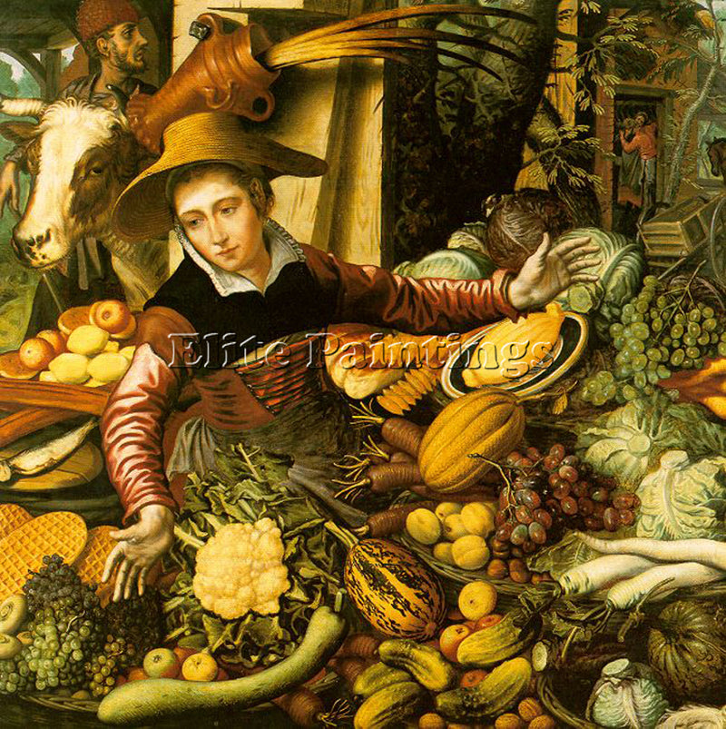 PIETER AERTSEN AERT6 ARTIST PAINTING REPRODUCTION HANDMADE OIL CANVAS REPRO WALL