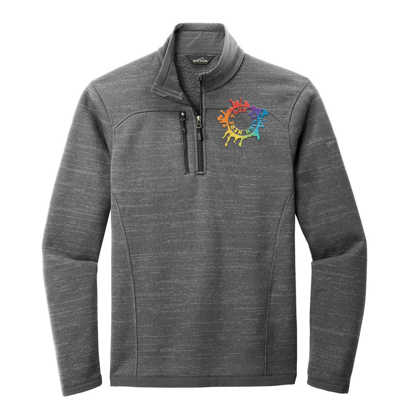 Eddie Bauer ® Sweater Fleece 1/4-Zip Jacket Embroidery