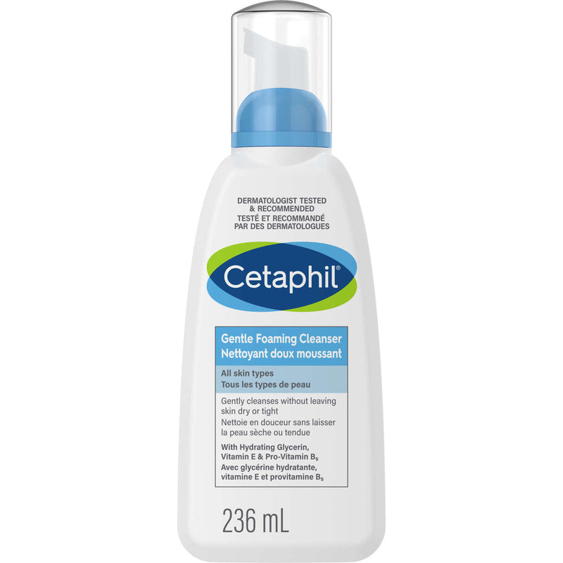 Cetaphil Gentle Foaming Cleanser Daily Face Wash for Sensitive Skin 236ml NEW