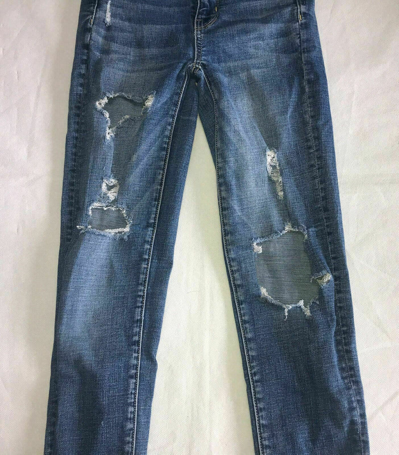 Women's American Eagle Jeans Denim Pants Size 00 Regular Super Hi-Rise Jegging
