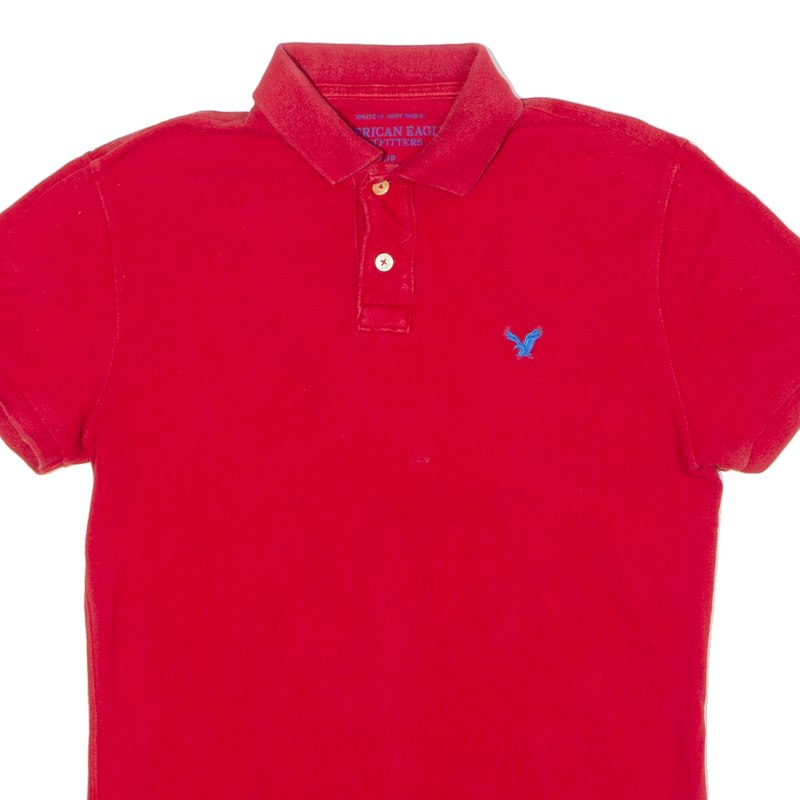 AMERICAN EAGLE Mens Polo Shirt Red S