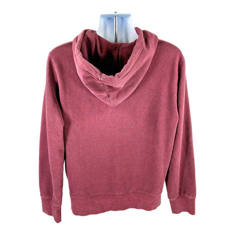 American Eagle Men’s Burgundy Long Sleeve Pullover Hoodie Sweatshirt - M