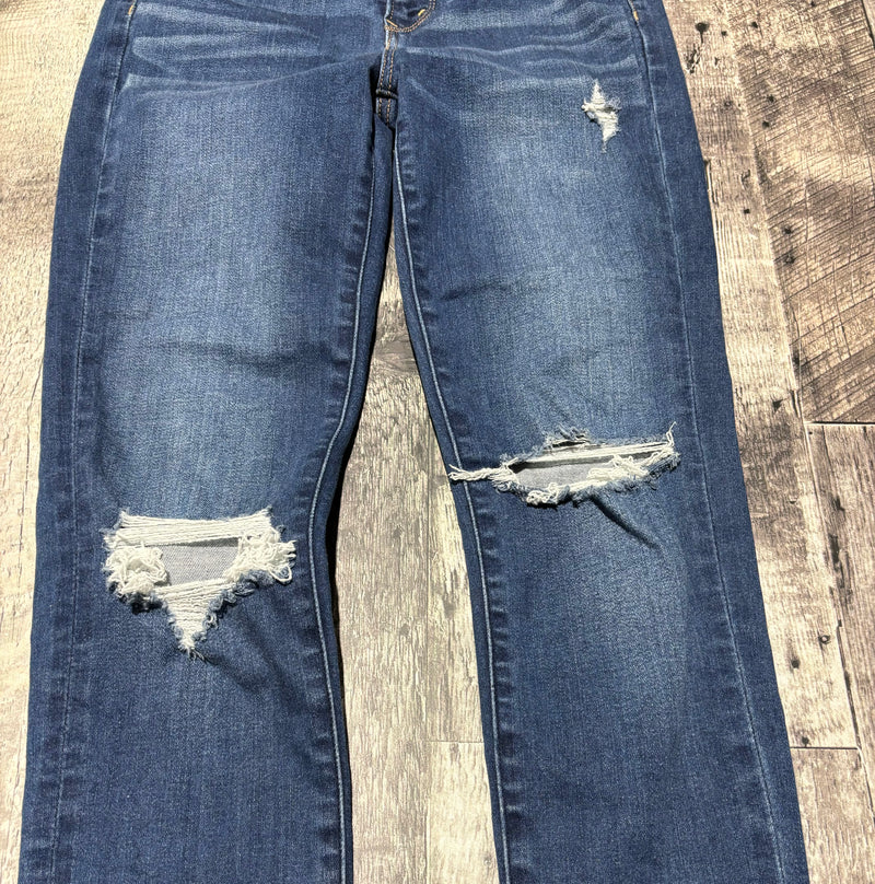 American Eagle blue high rise ripped jegging - Hers size 0