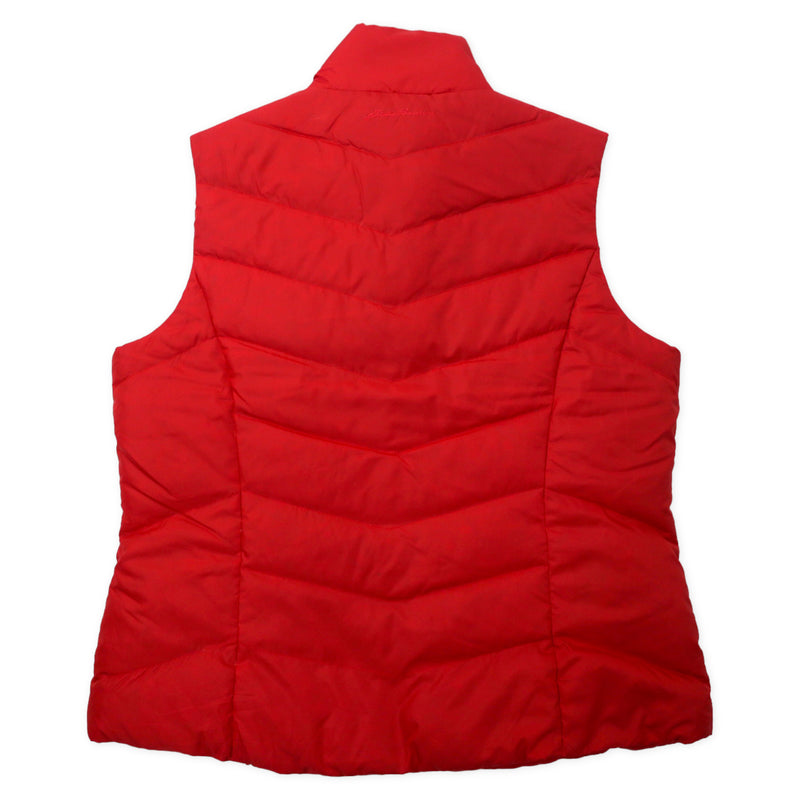 Eddie Bauer EB550 ダウンベスト XL レッド ポリエステル 550フィルパワー プレミアムグースダウン