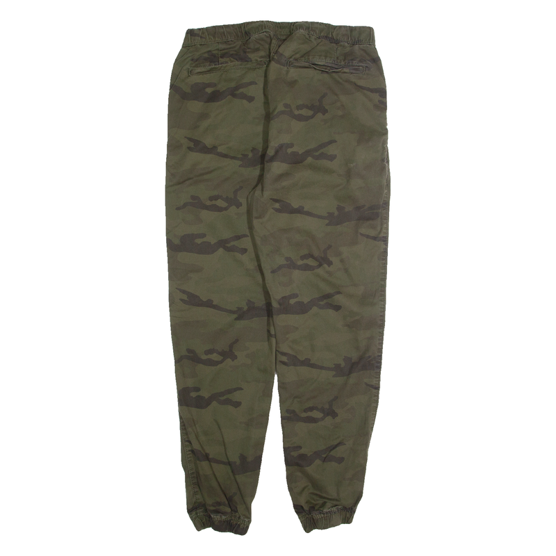 AMERICAN EAGLE Camo Jogger Mens Trousers Green Slim Tapered W30 L28