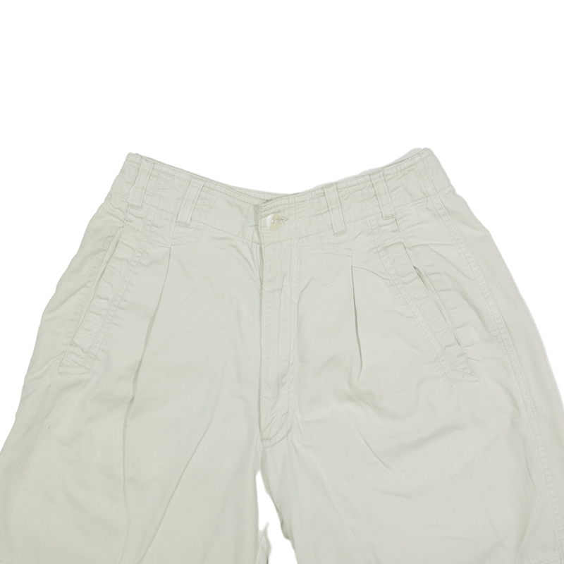 AMERICAN EAGLE Chino Shorts Cream Regular Womens S W28