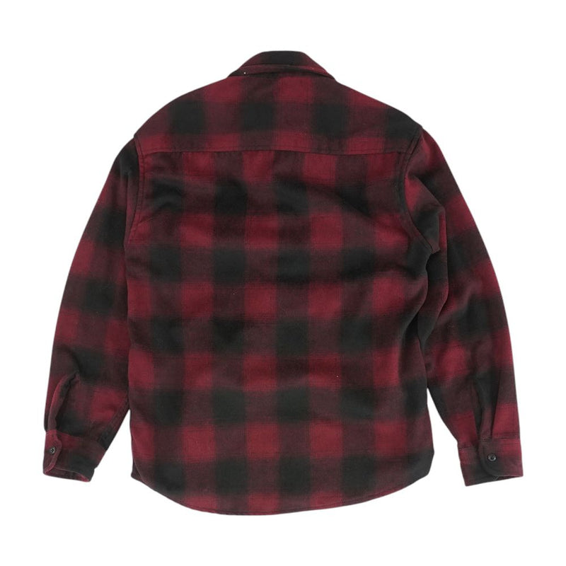 Burgundy Check Flannel Button Down