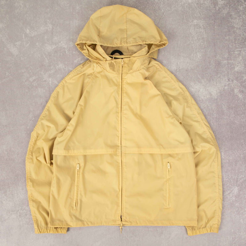 MEN'S VINTAGE 1980S EDDIE BAUER FULL ZIP HOODED RAIN JACKET - MEDIUM