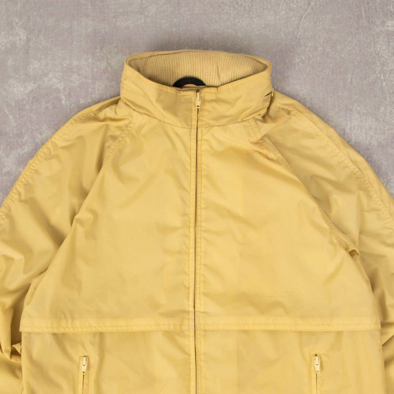 MEN'S VINTAGE 1980S EDDIE BAUER FULL ZIP HOODED RAIN JACKET - MEDIUM